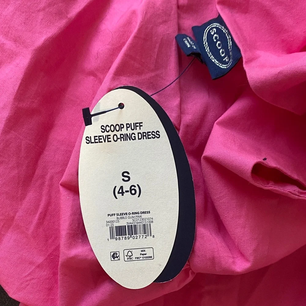 Sexy Pink Puff Sleeve Cut Out Dress with Pockets Wedding Guest Garden Party - Picture 4 of 5
